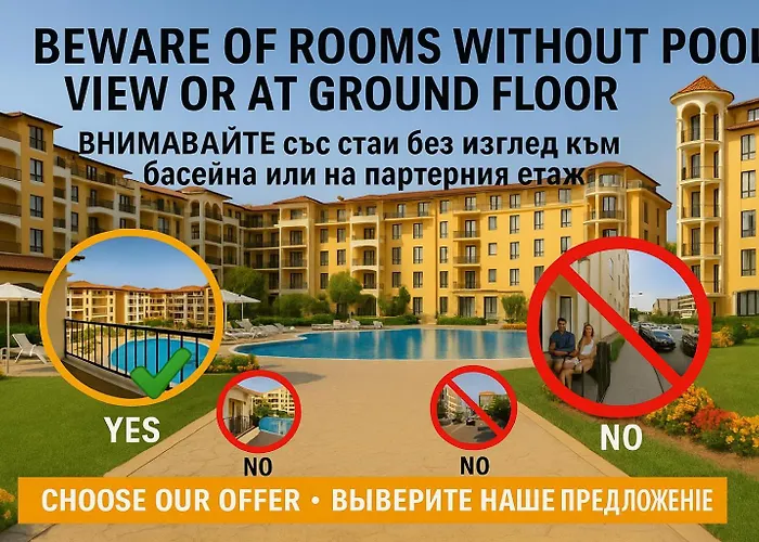 Bella - 3 Pools, 2 Bedrooms & 2 Bathrooms Apartment Sunny Beach